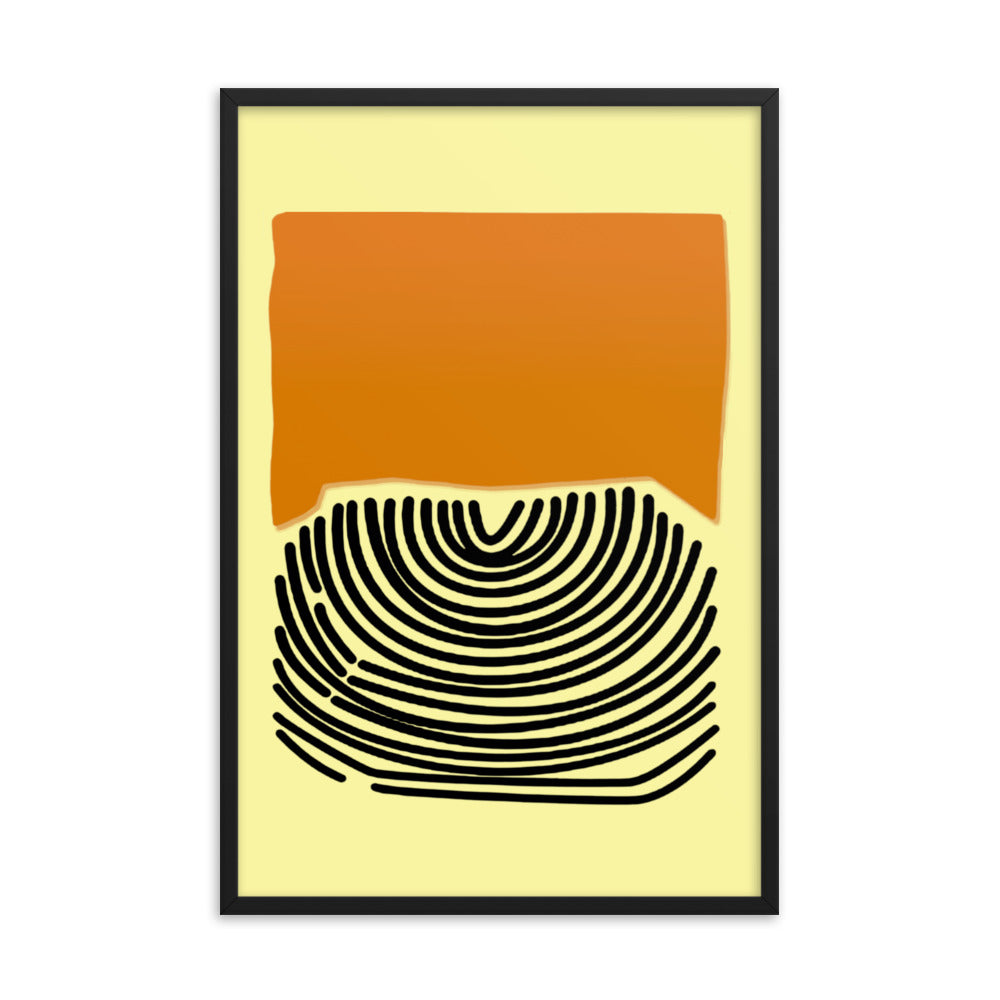 Desert Lines Framed Print