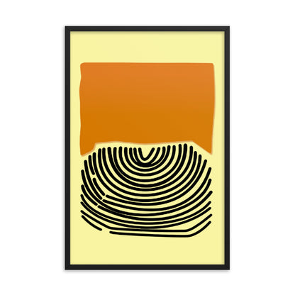 Desert Lines Framed Print