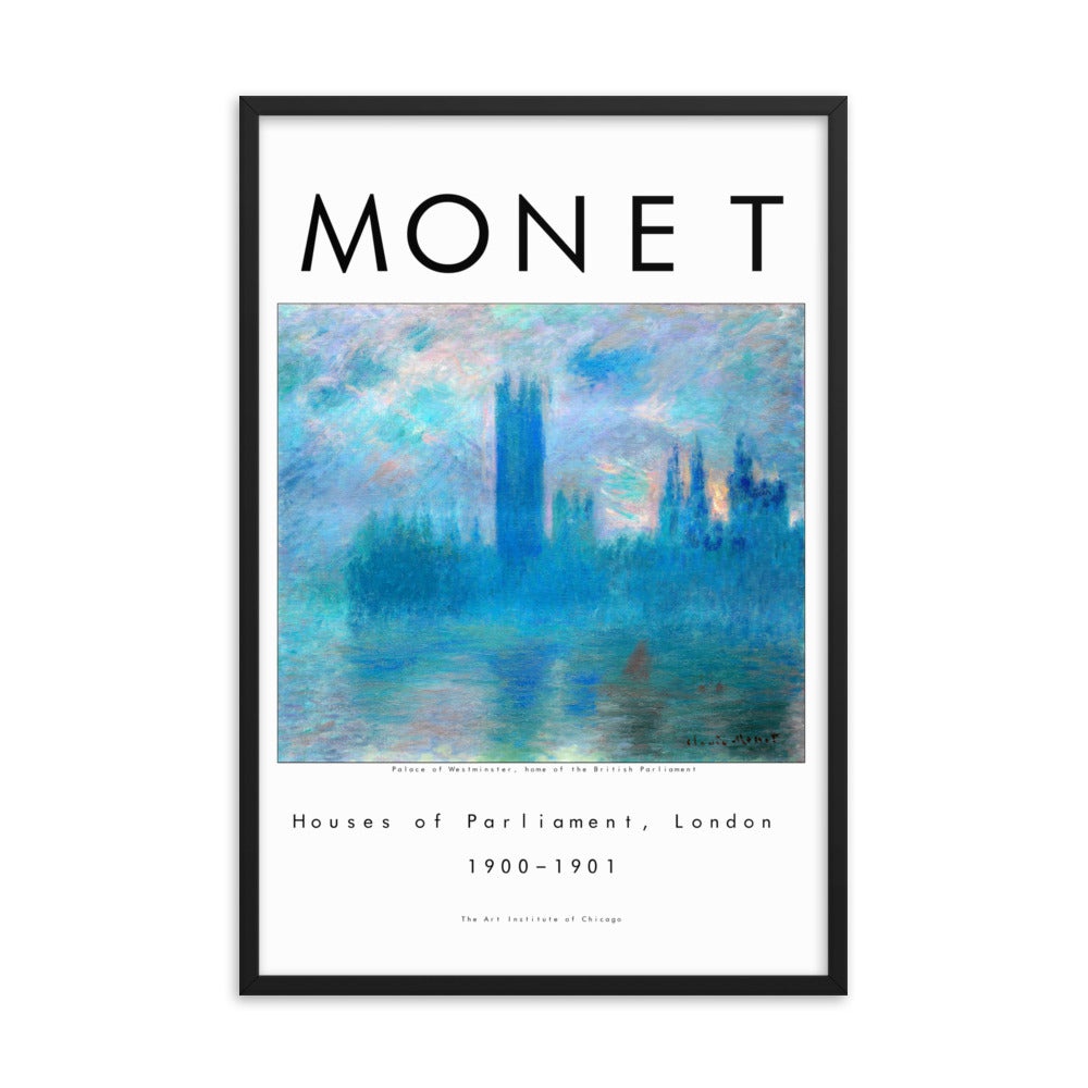 Houses of Parliament by Claude Monet Framed Print