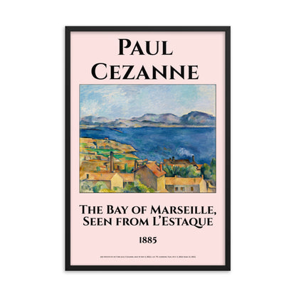 The Bay of Marseille, Seen from L’Estaque by Paul Cezanne Framed Print 