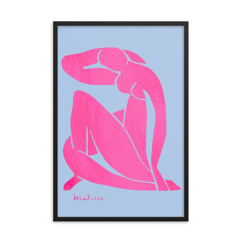 Matisse - Blue Nudes Pink Colorway Framed Print