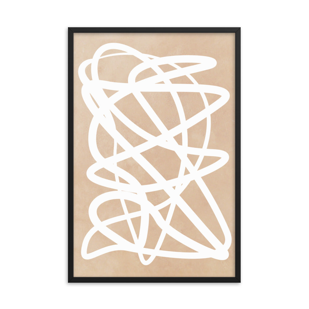 Nude Doodle Framed Print