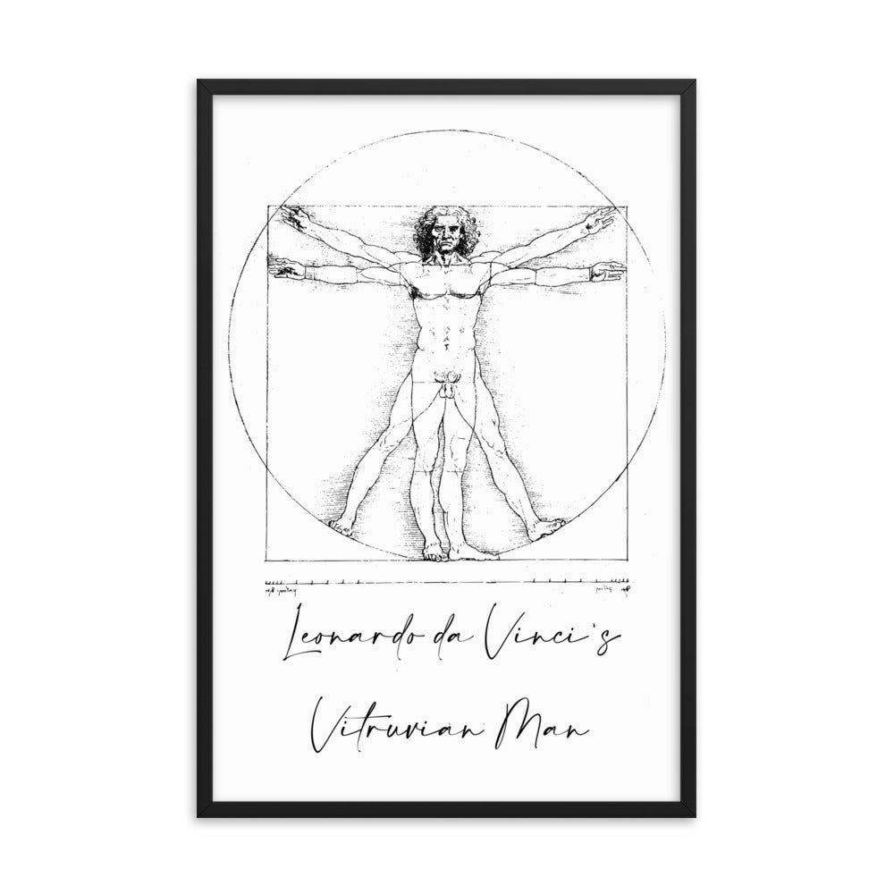 Leonardo da Vinci's Vitruvian Man Framed Print