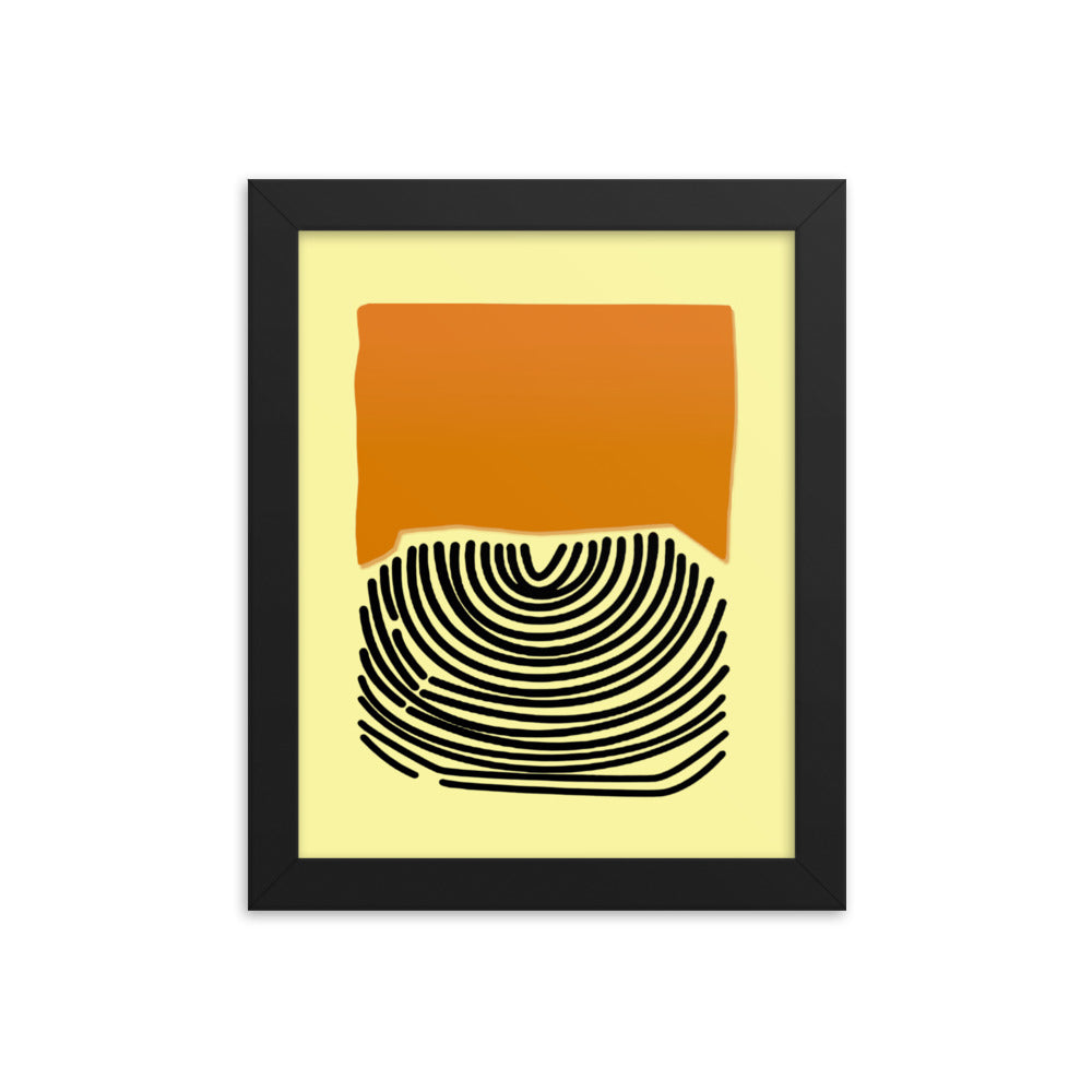 Desert Lines Framed Print