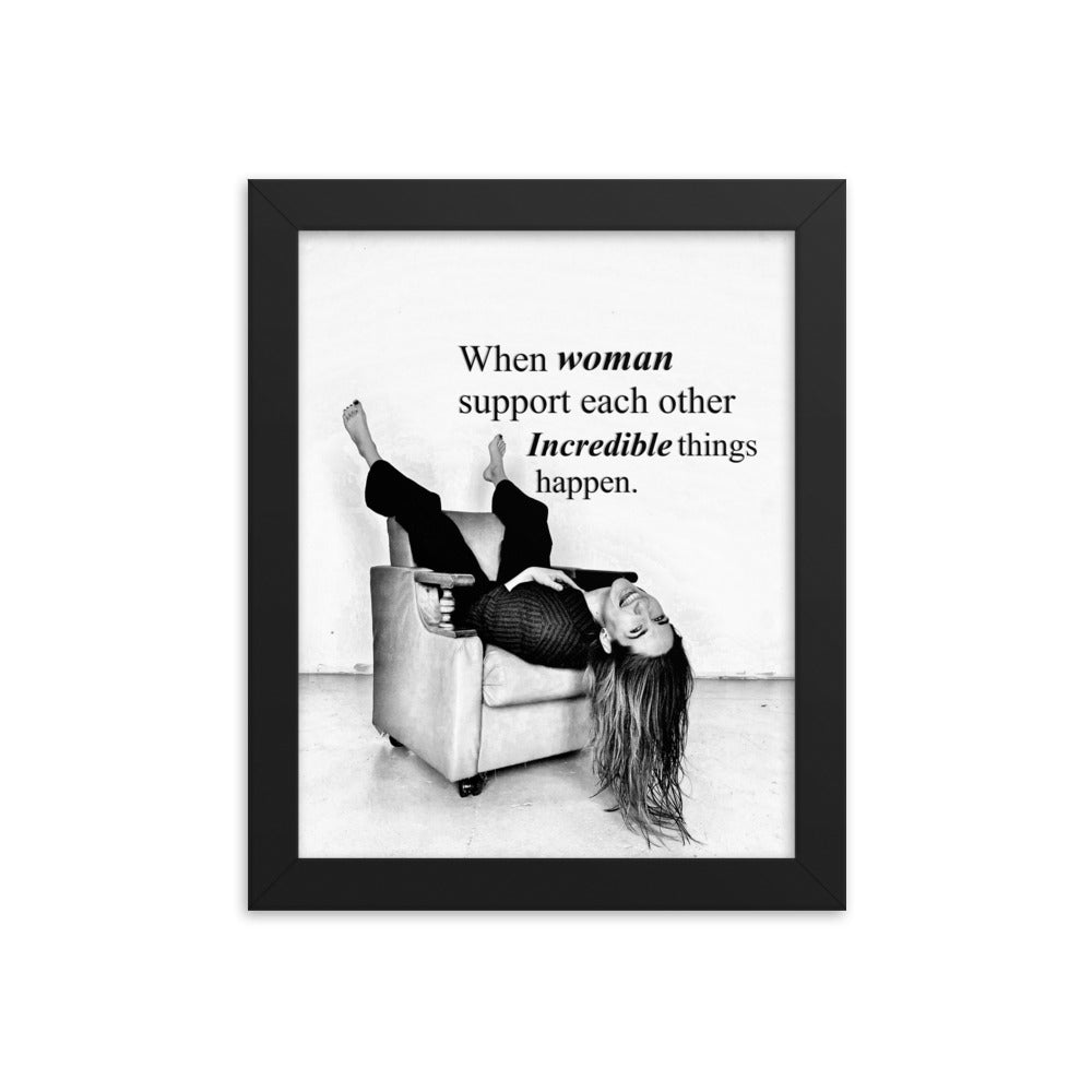 Incredible Women Framed Print