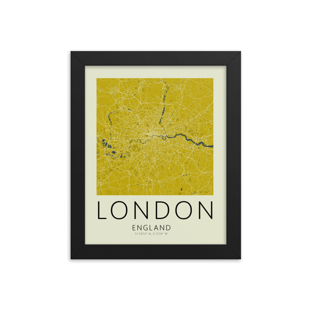 London Map Framed Print