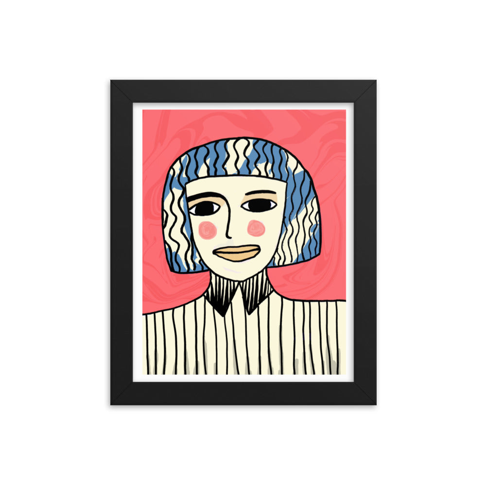 Face Obscurity Framed Print