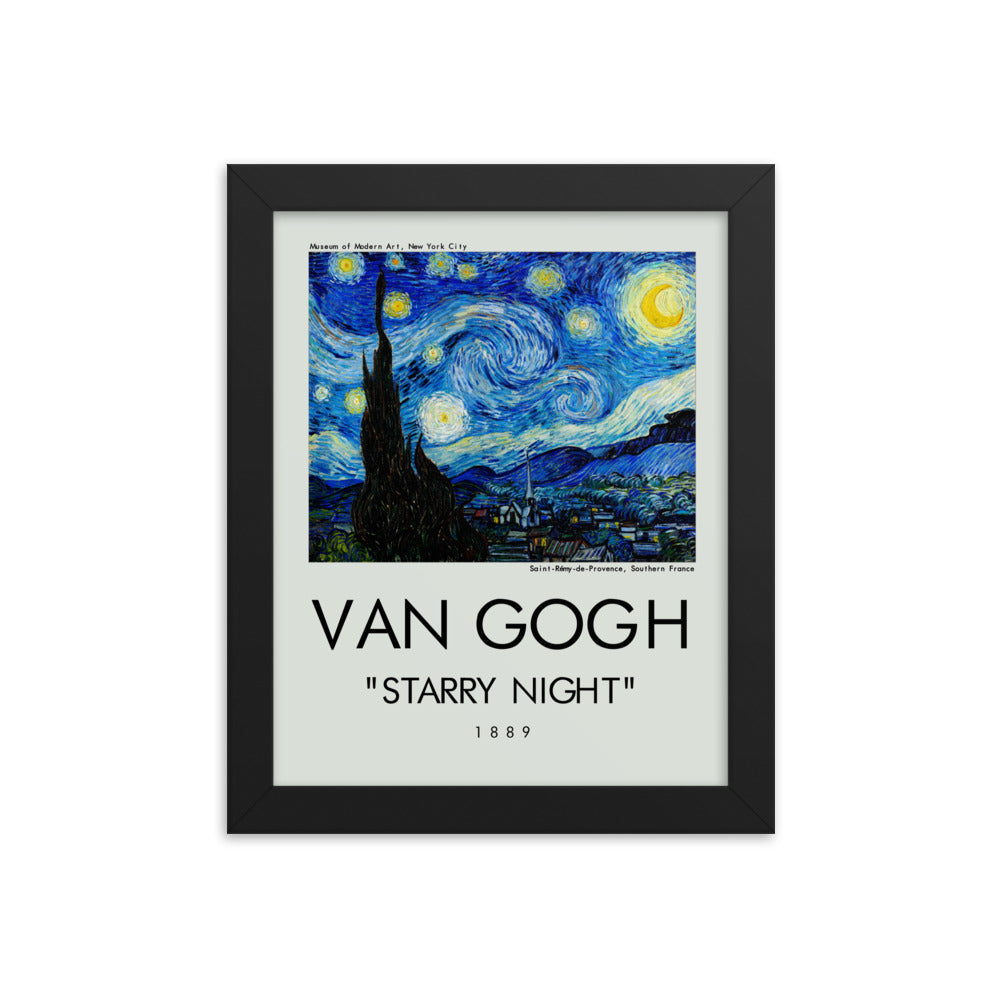 Starry Night by Vincent Van Gogh Framed