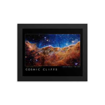 James Webb Telescope Cosmic Cliffs Framed Print