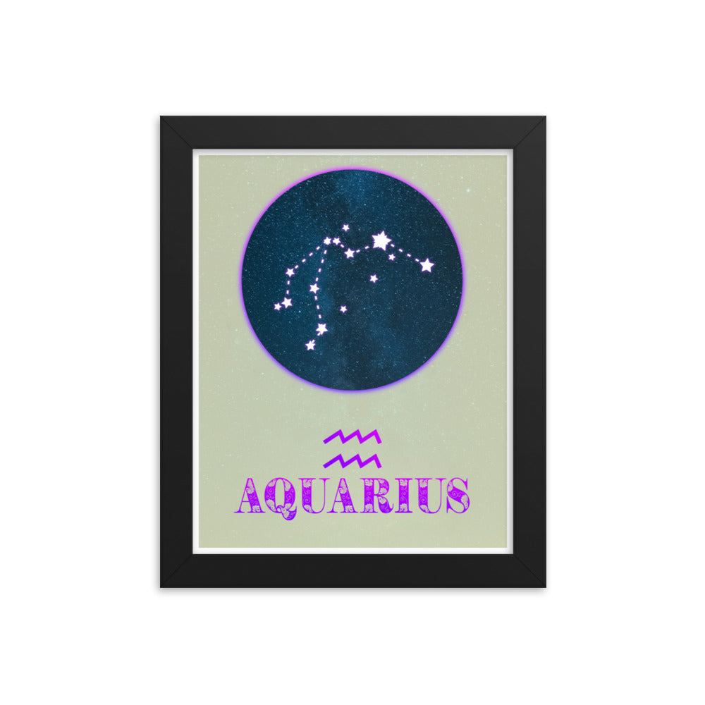 Aquarius Zodiac Framed Print