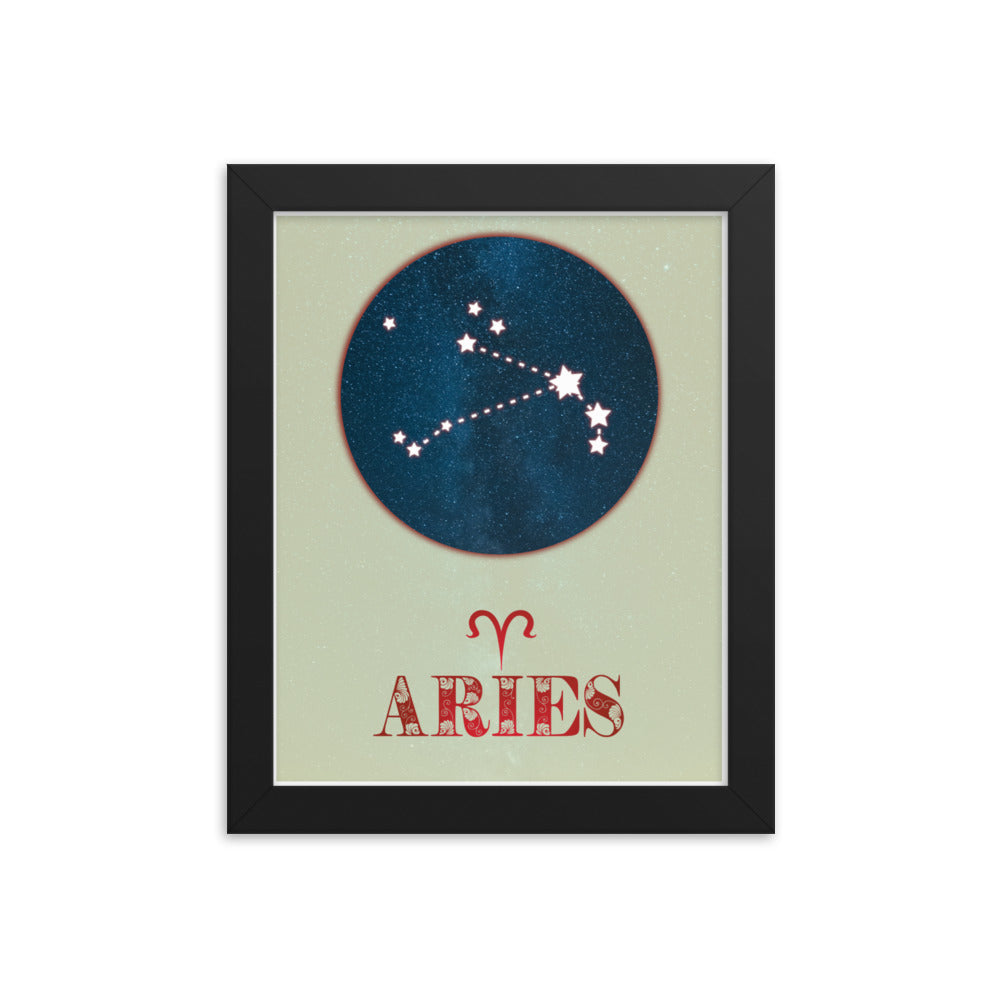 Aries Zodiac Framed Print