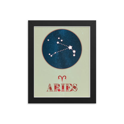 Aries Zodiac Framed Print