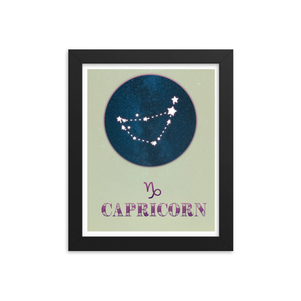 Capricorn Zodiac Framed Print