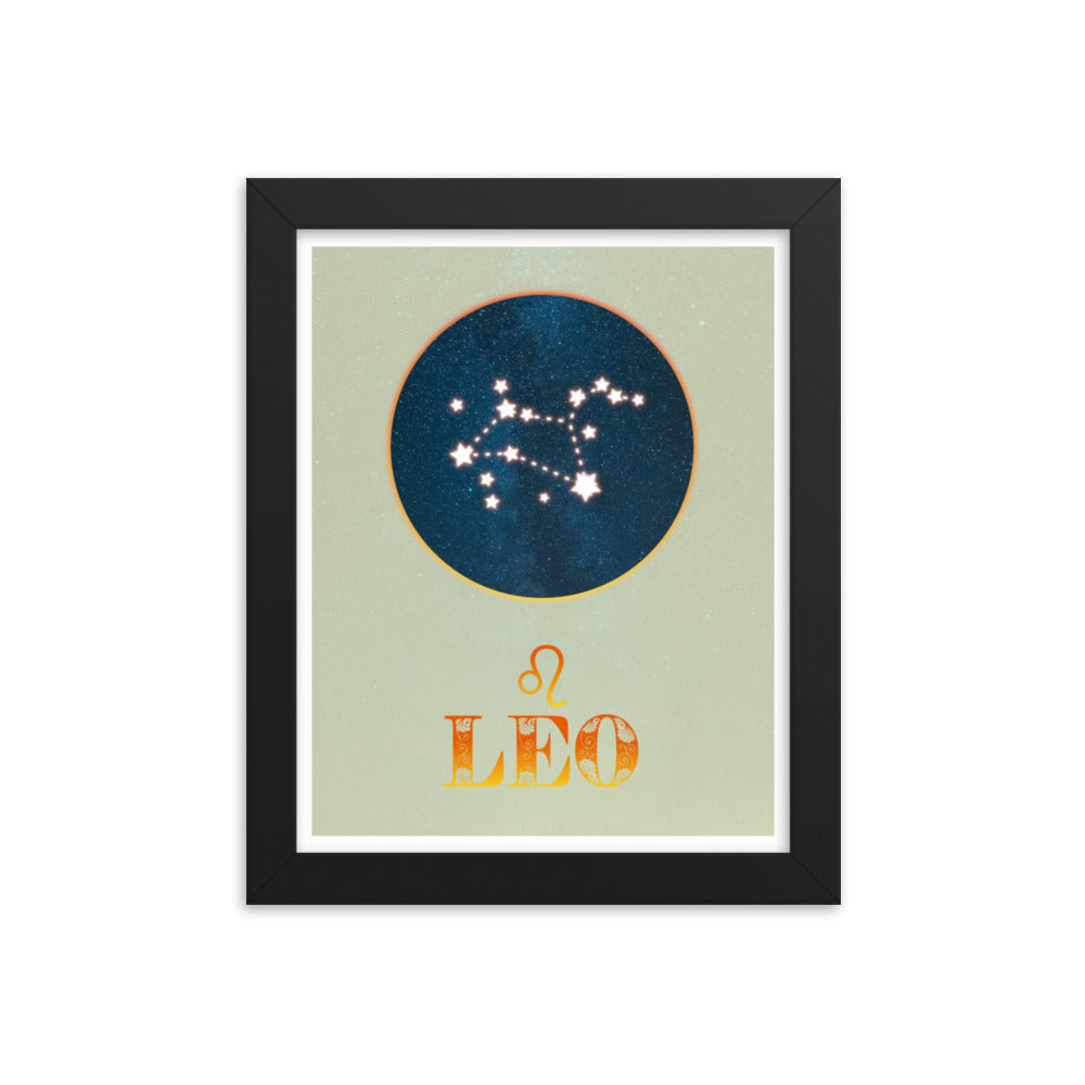 Leo Zodiac Framed Print