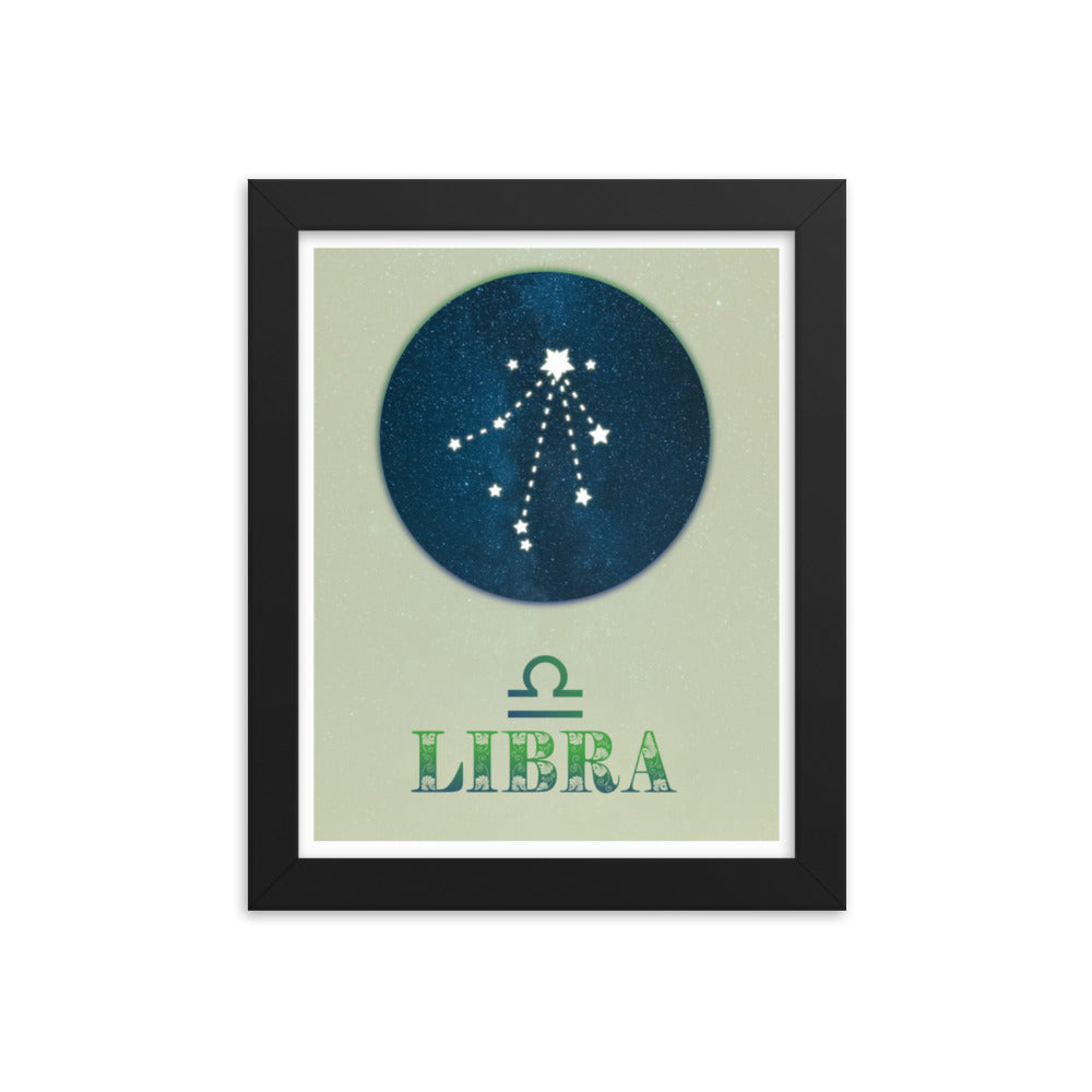 Libra Zodiac Framed Print