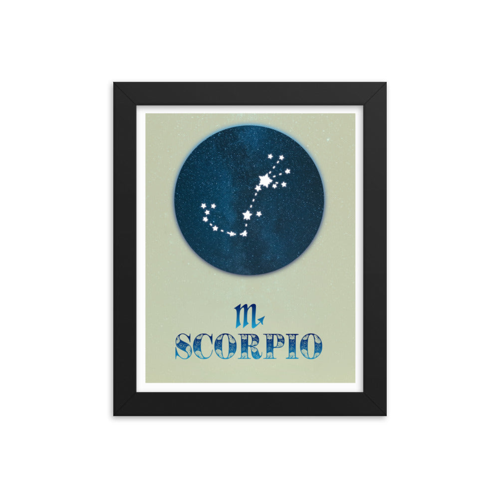 Scorpio Zodiac Framed Print