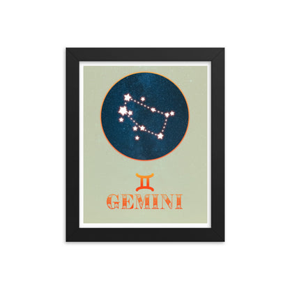 Gemini Zodiac Framed Print