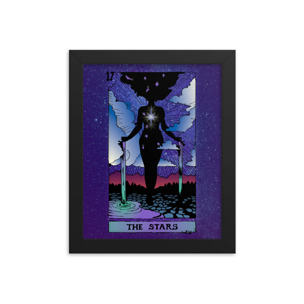 The Stars - Tarot Card Framed Print