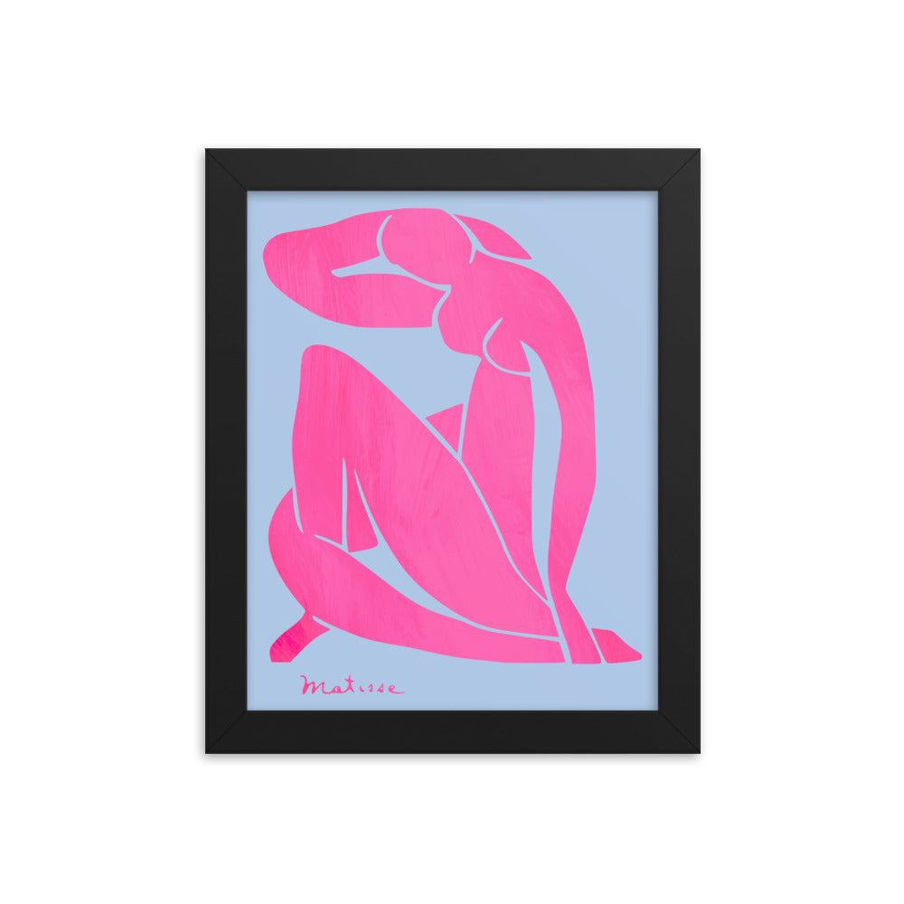 Matisse - Blue Nudes Pink Colorway Framed Print