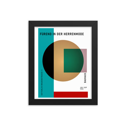 Bauhaus Spherical - Sütterlin Badenerstrasse Framed Print