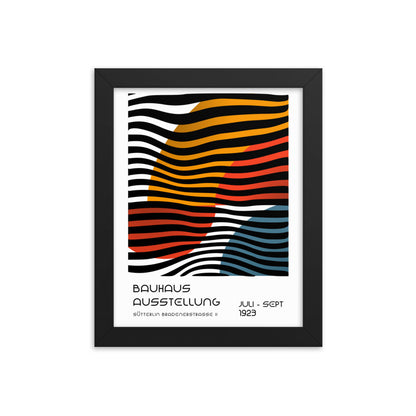 Bauhaus Between Lines -Sütterlin Badenerstrasse Framed Print