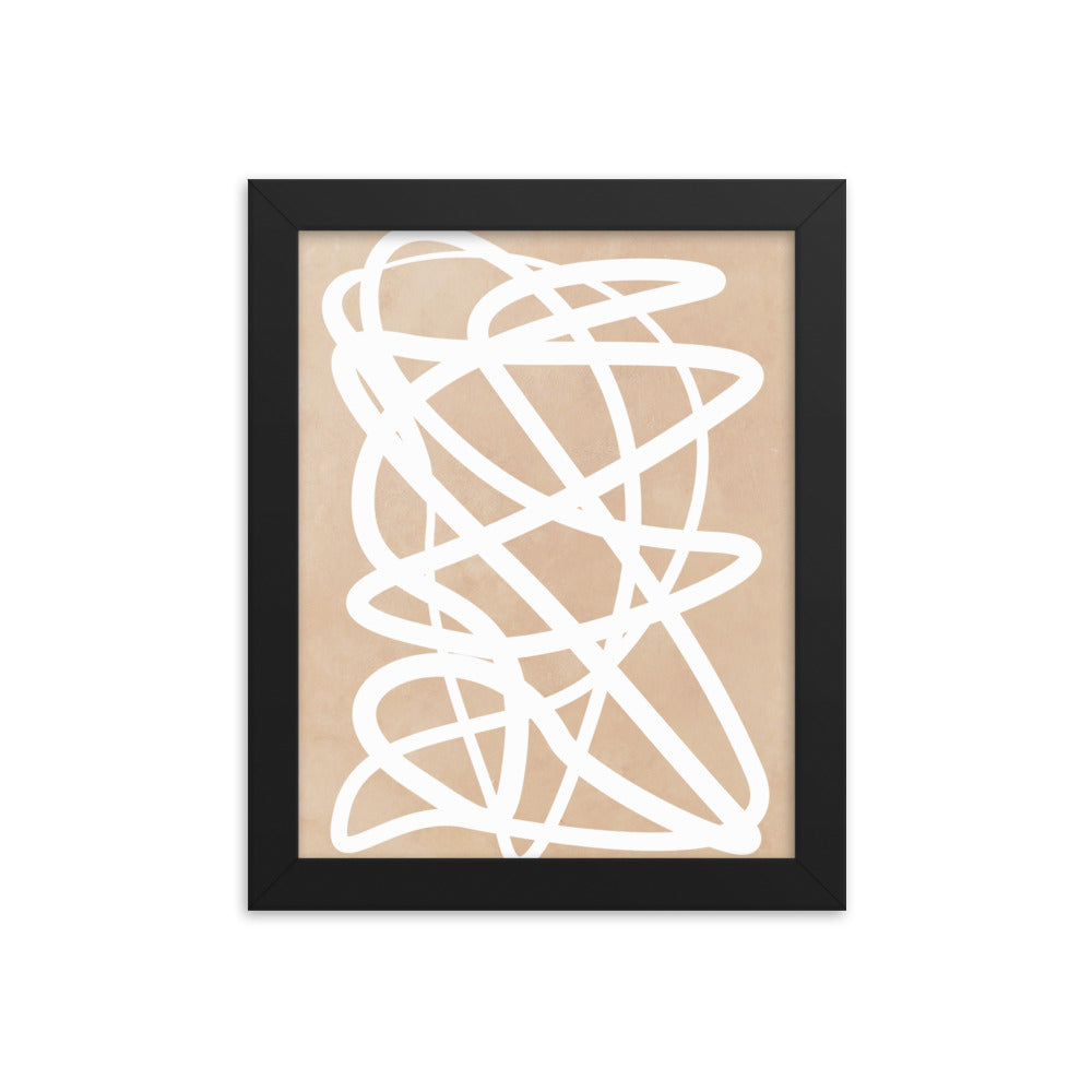 Nude Doodle Framed Print