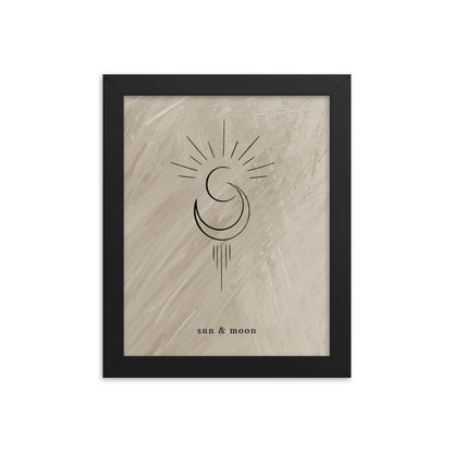 Sun & Moon Framed Print