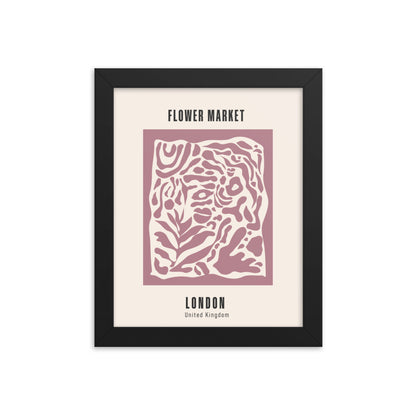 London Flower Market Framed Print