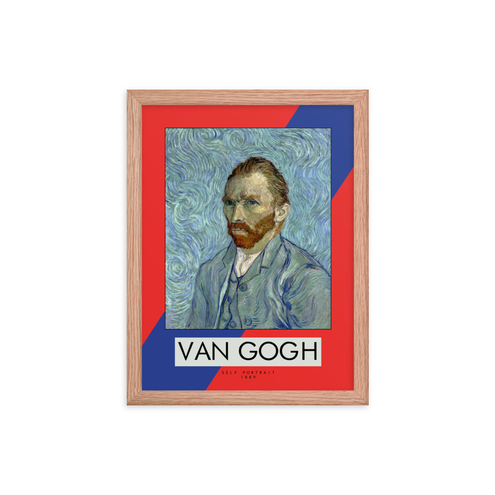 Vincent Van Gogh Self Portrait, 1889 Framed Print