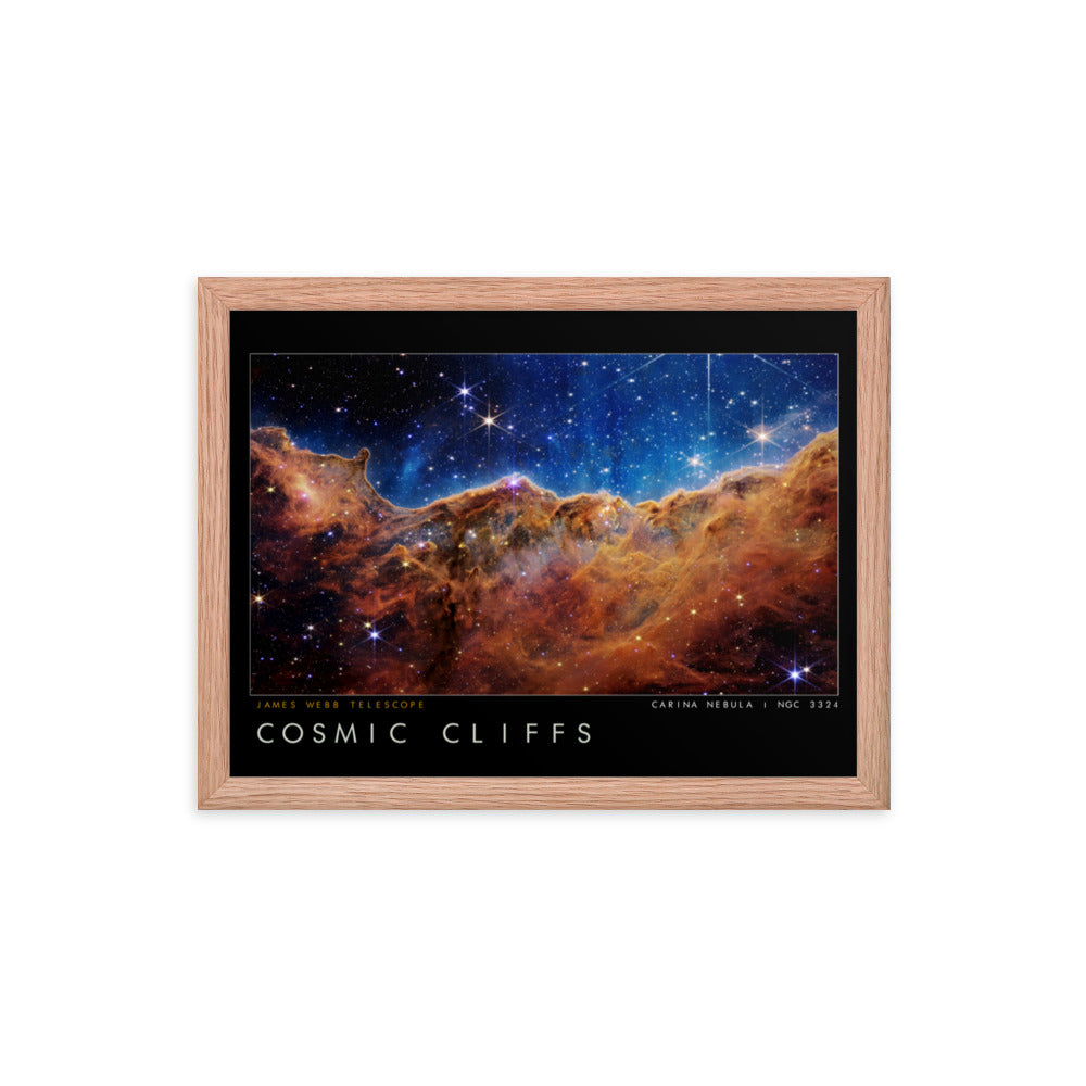 James Webb Telescope Cosmic Cliffs Framed Print