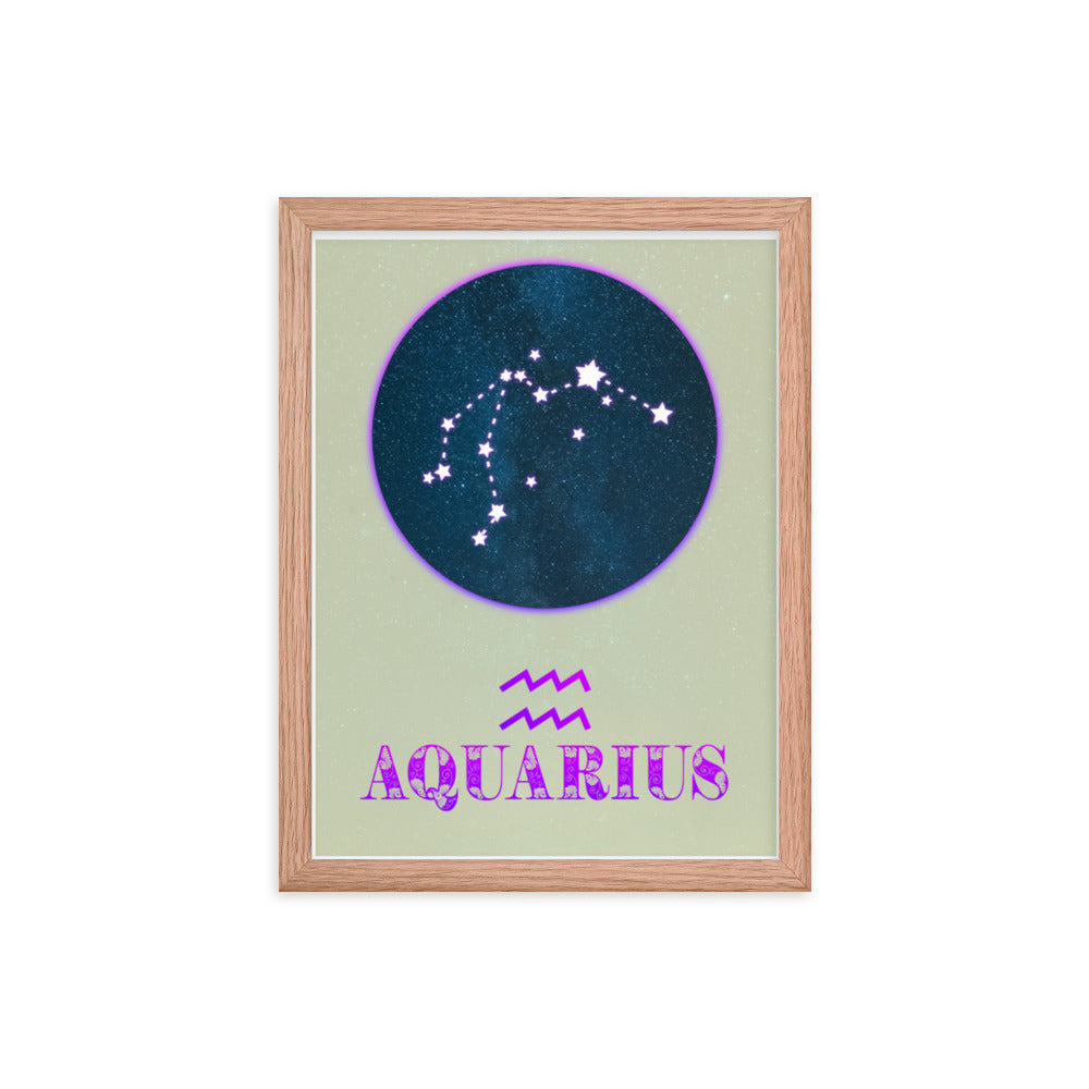 Aquarius Zodiac Framed Print