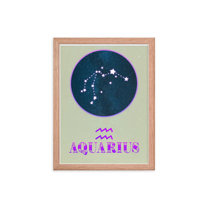 Aquarius Zodiac Framed Print