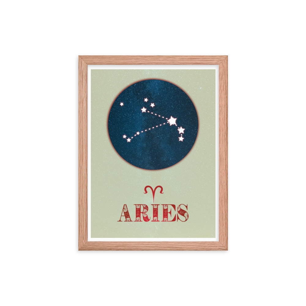 Aries Zodiac Framed Print