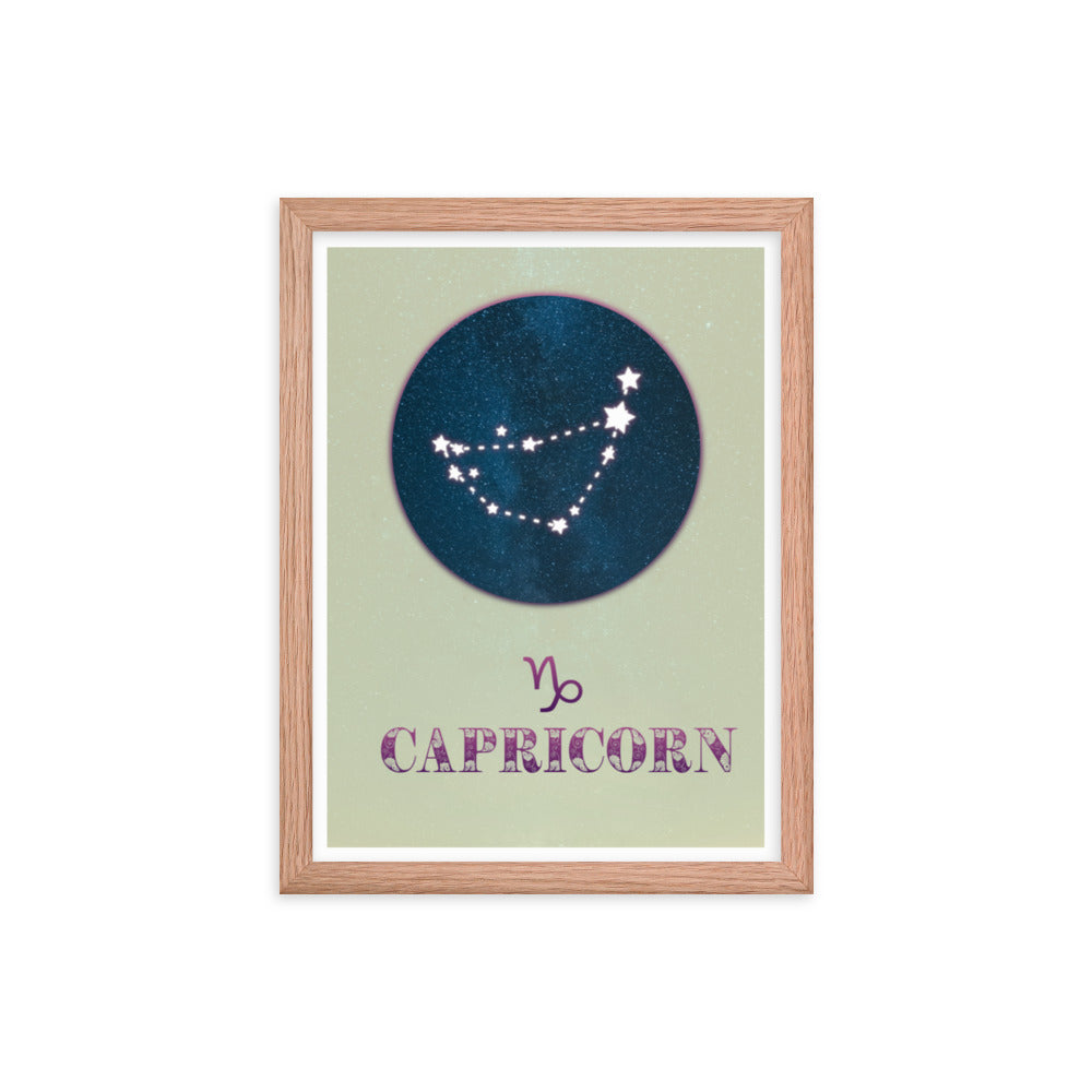 Capricorn Zodiac Framed Print