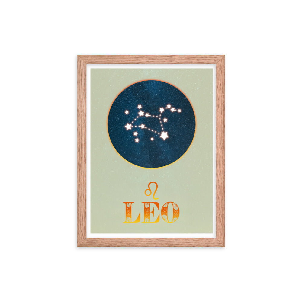 Leo Zodiac Framed Print