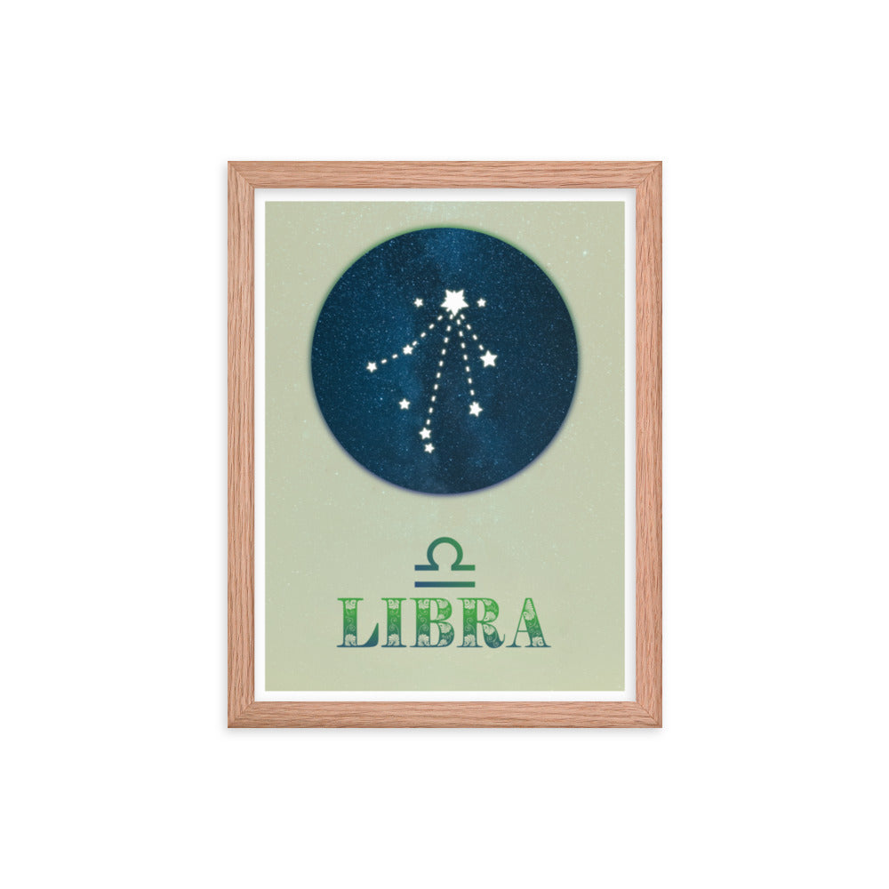 Libra Zodiac Framed Print