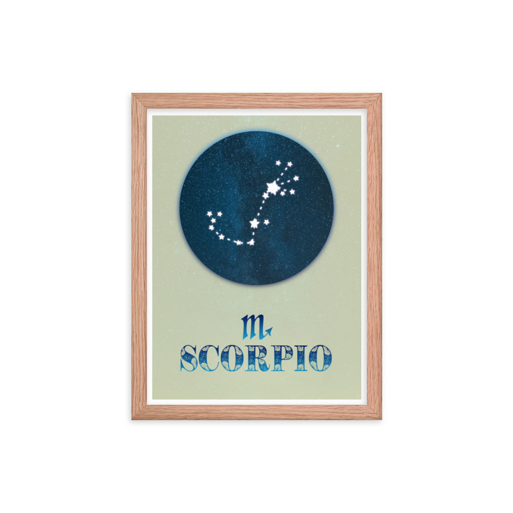 Scorpio Zodiac Framed Print