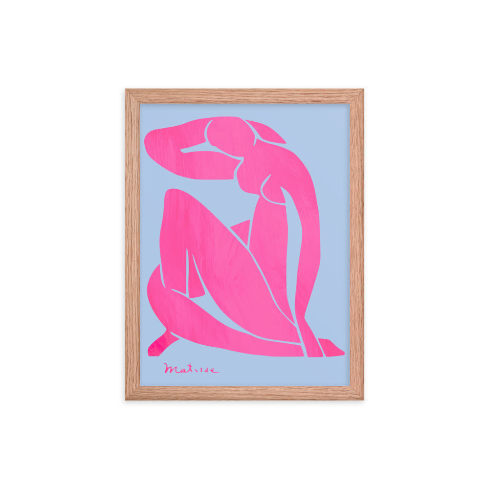 Matisse - Blue Nudes Pink Colorway Framed Print