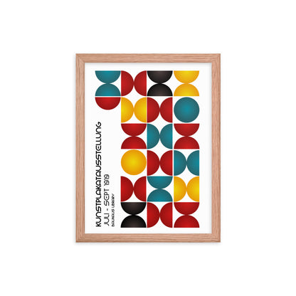 Kunstplakat Ausstellung Bauhaus Framed Print