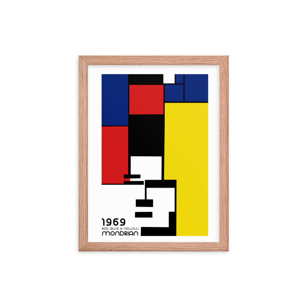 Mondrian 1969 Bauhaus Framed Print