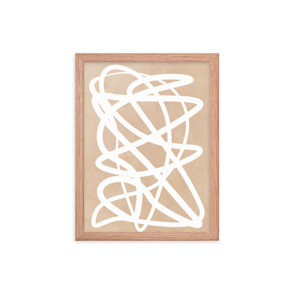 Nude Doodle Framed Print