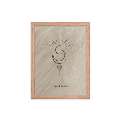 Sun & Moon Framed Print