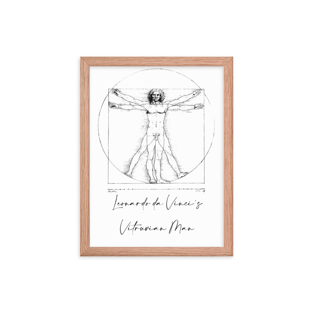 Leonardo da Vinci's Vitruvian Man Framed Print