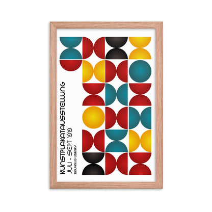 Kunstplakat Ausstellung Bauhaus Framed Print