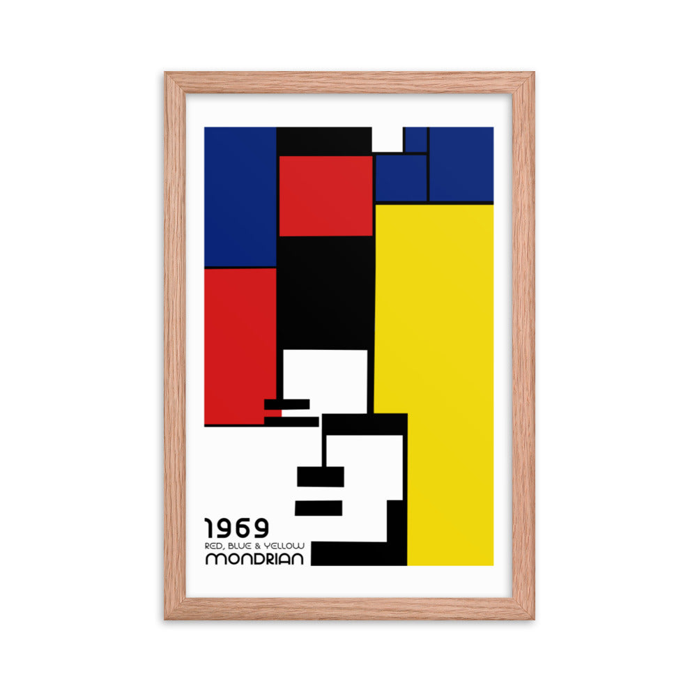 Mondrian 1969 Bauhaus Framed Print