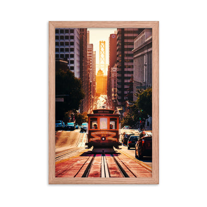 San Fran Cable Car Framed Print