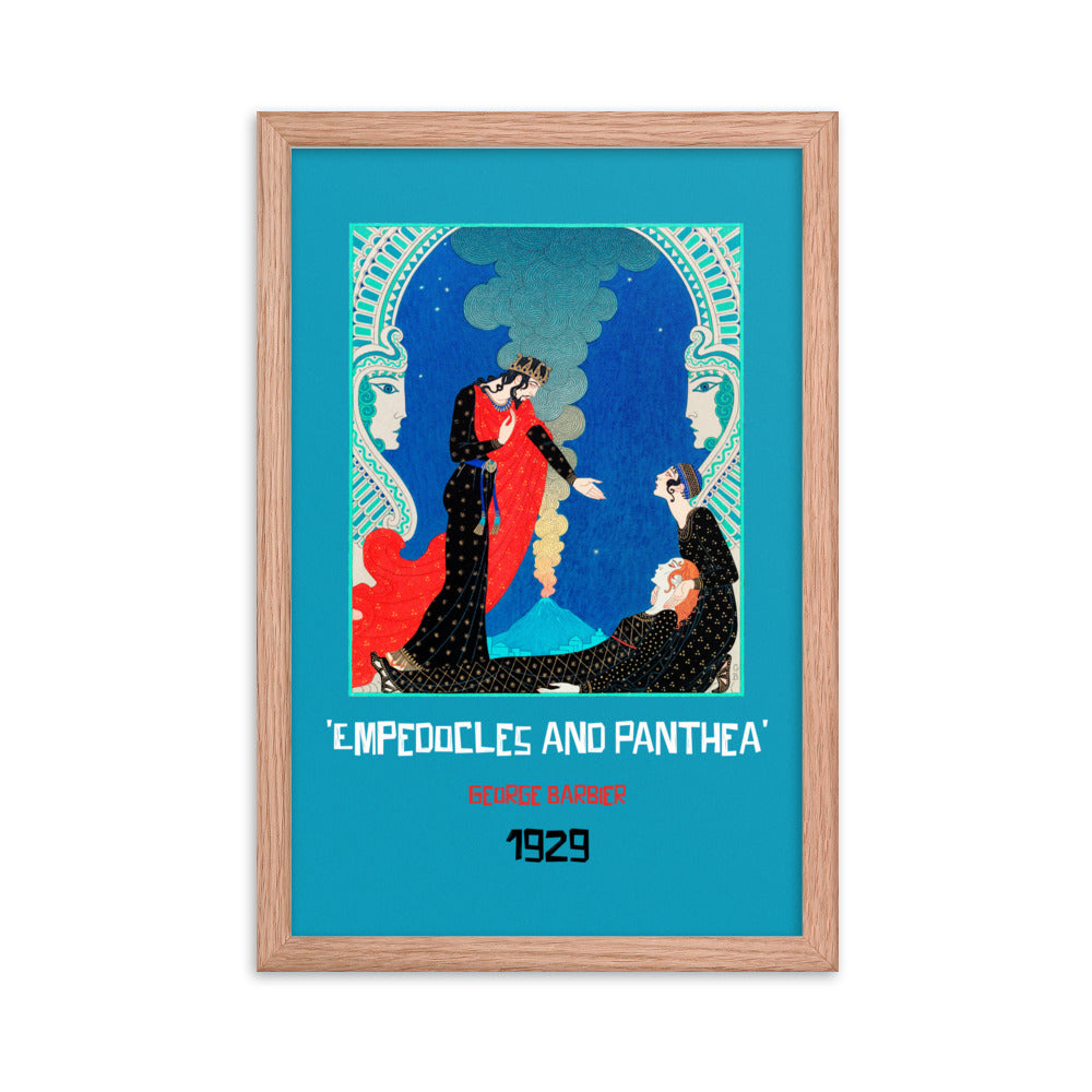 Empedocles and Panthea (1929) Framed Print