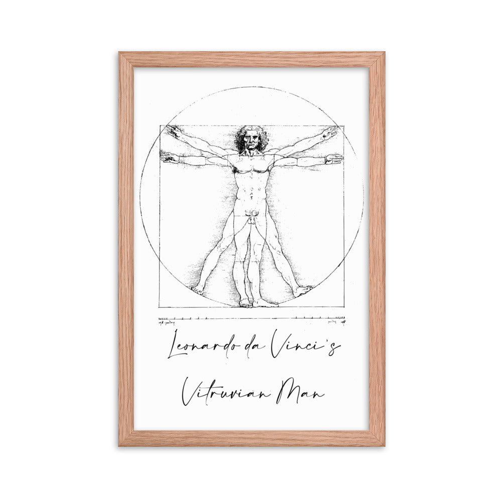 Leonardo da Vinci's Vitruvian Man Framed Print