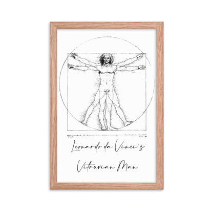 Leonardo da Vinci's Vitruvian Man Framed Print