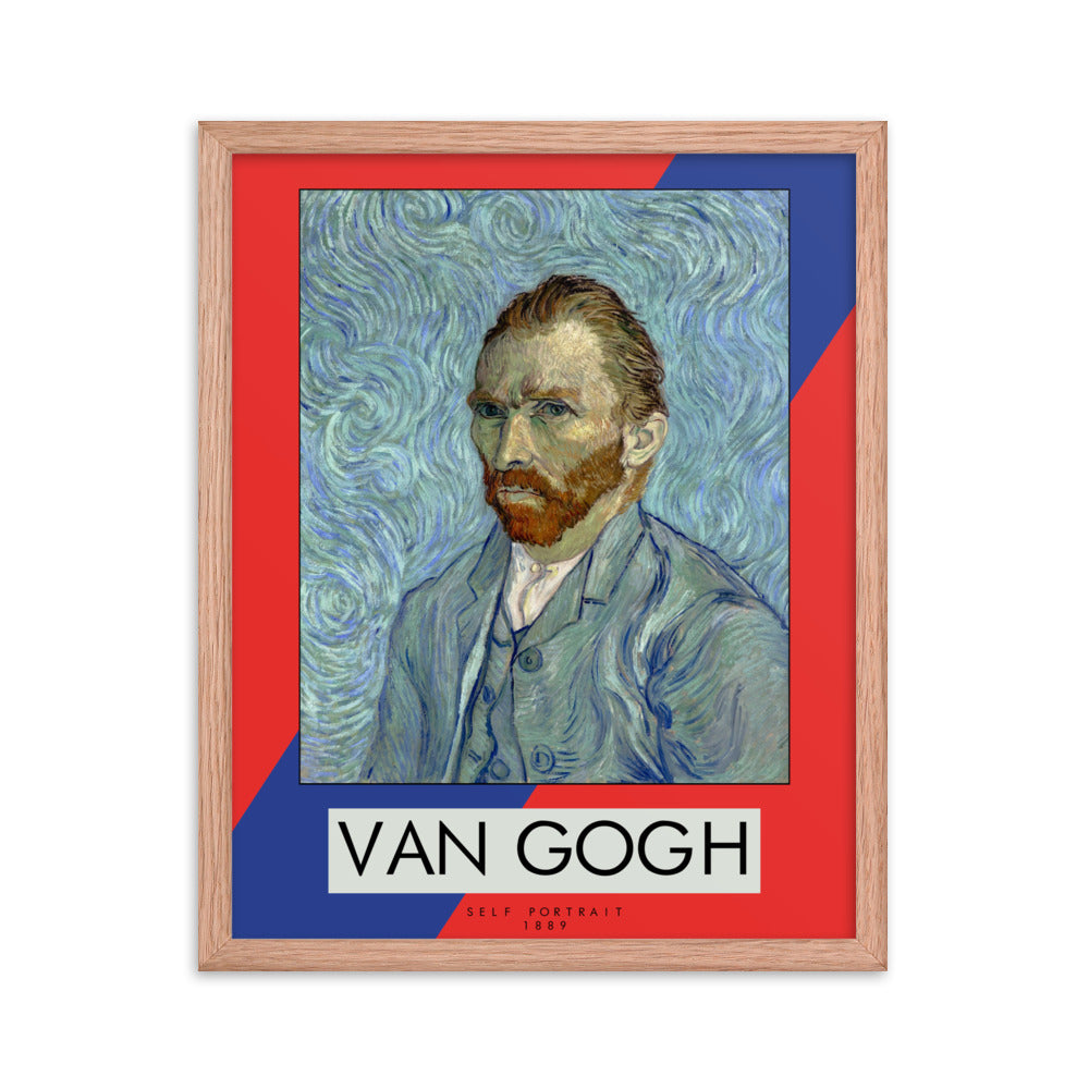 Vincent Van Gogh Self Portrait, 1889 Framed Print